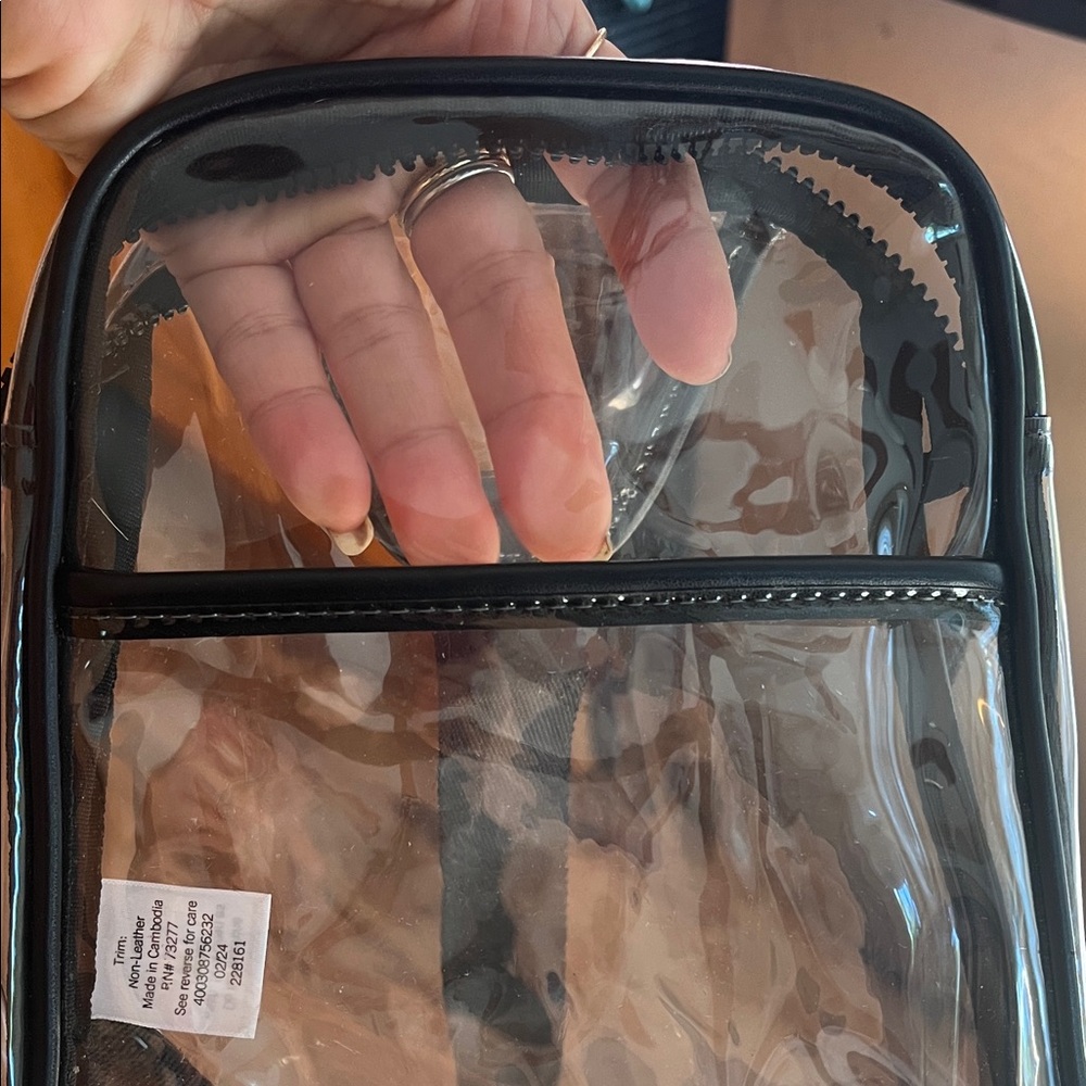 Chic Transparent Mini Bag with Black Trim - Picture 5 of 6